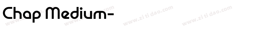 Chap Medium字体转换